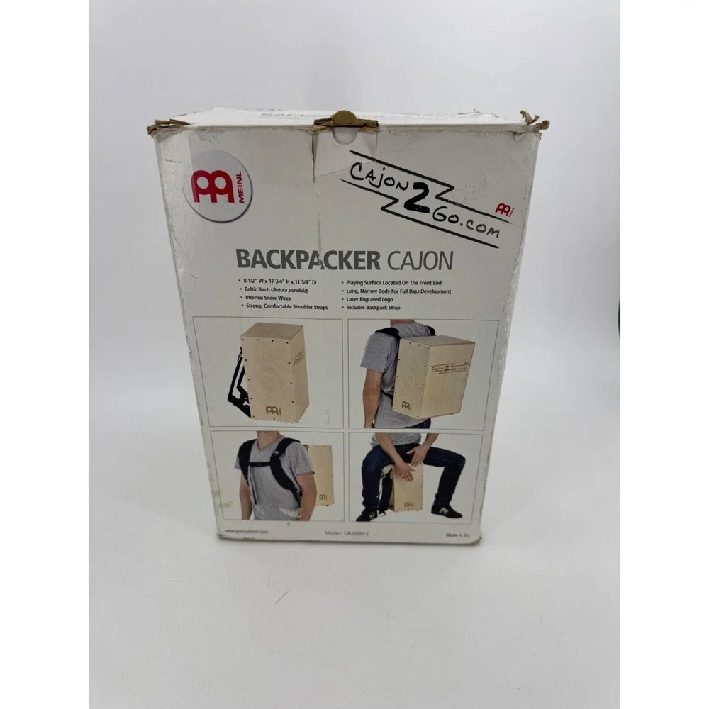 Cajon2go Meinl Backpacker Cajon - Natural Birch 8112 Wx 17 3/4